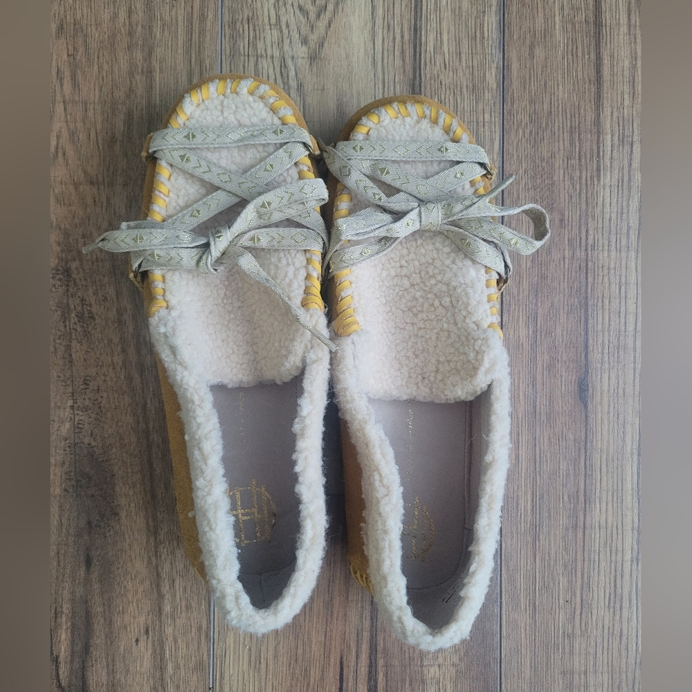House of Harlow 1960 leather loafer shoes